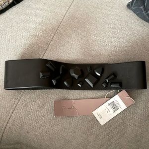 BCBG MaxAzria Lamb leather wide belt BNWT